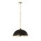Z-Lite Landry 1 Light Pendant, Matte Black & Rubbed Brass 1004P20-MB-RB - alternate 7